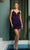 Nox Anabel R704 - Lace Up Back Sleeveless Short Dress Cocktail Dresses 2 / Purple
