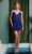 Nox Anabel R704 - Lace Up Back Sleeveless Short Dress Cocktail Dresses 2 / Royal Blue