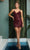 Nox Anabel R706 - Sequined Sleeveless V-neck Cocktail Dress Cocktail Dresses