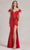 Nox Anabel S1229 - Sweetheart Feather Sleeve Prom Gown Prom Dresses 00 / Red