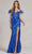 Nox Anabel S1229 - Sweetheart Feather Sleeve Prom Gown Prom Dresses 00 / Royal Blue