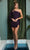Nox Anabel S776 - One-Shoulder Long Sleeve Cocktail Dress Cocktail Dresses 00 / Purple
