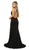 Nox Anabel - Sexy Sleeveless Strappy Back Mermaid Gown M133 - 2 pc Black in Size XS Available CCSALE