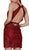 Nox Anabel Sleeveless Lace Halter Sheath Dress A612 CCSALE XS / Burgundy