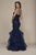 Nox Anabel Strapless Beaded Lace Tulle Mermaid Dress A054 - 1 pc Navy In Size M Available CCSALE M / Navy