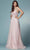 Nox Anabel T1009 - Embroidered V-back Long Dress Prom Dresses