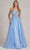 Nox Anabel T1083 - V Neck Glittered A-line Dress Prom Dresses