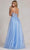 Nox Anabel T1083 - V Neck Glittered A-line Dress Prom Dresses