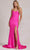 Nox Anabel T1139 - Sweetheart Evening Dress with Slit Evening Dresses 00 / Fuchsia