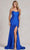 Nox Anabel T1139 - Sweetheart Evening Dress with Slit Evening Dresses 00 / Royal Blue