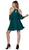 Nox Anabel - T667 Cold Shoulder Short Chiffon Dress Cocktail Dresses