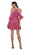 Nox Anabel - T667 Cold Shoulder Short Chiffon Dress Cocktail Dresses