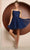 Nox Anabel T718 - Lace Up Back Scoop Neck Short Dress Cocktail Dresses 2 / Navy Blue
