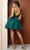 Nox Anabel T743 - Sleeveless Deep V-neck Short Dress Cocktail Dress