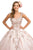 Nox Anabel - U801 Cap Sleeve Lace Appliqued Cutout Ballgown Quinceanera Dresses