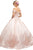 Nox Anabel - U802 Off-Shoulder Pleated Ballgown Quinceanera Dresses