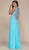 Nox Anabel - Y100 Gilded Illusion Scoop Chiffon A-line Dress Special Occasion Dress