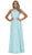 Nox Anabel - Y102 Halter Strap Lace Up Chiffon Evening Gown Evening Dresses XS / Mint Green