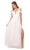 Nox Anabel - Y277 Cold Shoulder V Neckline A-Line High Slit Gown Prom Dresses