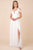 Nox Anabel - Y277P Cold Shoulder V Neckline A-Line High Slit Gown Prom Dresses 4XL / White