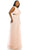Odrella - 4424 Surplice Neckline Chiffon A-Line Gown Special Occasion Dress
