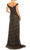 Odrella - 4757 Illusion Off Shoulder Glitter Mesh A-Line Gown Special Occasion Dress