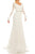 Odrella - 7Y1090 Bishop Sleeve Embroidered Mesh Jacquard Gown Evening Dresses