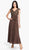 Patra - 12615 Cap Sleeve Gilded Starburst Lace A-Line Gown Special Occasion Dress