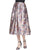 Phoebe Couture Floral Printed Jacquard Skirt CCSALE 6 / Multicolor