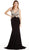 Plunging V-neck Evening Dress Dress XXS / Black
