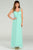 Poly USA - 7000 Sleeveless Sweetheart Chiffon Gown with Overlay Evening Dresses XS / Ocean