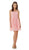 Poly USA - 7006 Sleeveless Illusion Neck Chiffon A-line Dress Special Occasion Dress XS / Blush