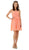 Poly USA - 7006 Sleeveless Illusion Neck Chiffon A-line Dress Special Occasion Dress XS / L.Coral