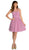 Poly USA - 7006 Sleeveless Illusion Neck Chiffon A-line Dress Special Occasion Dress XS / Mauve Mist