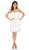 Poly USA - 7006 Sleeveless Illusion Neck Chiffon A-line Dress Special Occasion Dress XS / Off-White