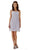 Poly USA - 7006 Sleeveless Illusion Neck Chiffon A-line Dress Special Occasion Dress XS / Silver