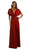 Poly USA - 7022 Long Convertible Twist and Tie Jersey Dress Special Occasion Dress XS / Red