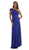 Poly USA - 7022 Long Convertible Twist and Tie Jersey Dress Special Occasion Dress XS / Royal