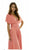 Poly USA - 7022 Twist and Tie Long Convertible Jersey Dress Special Occasion Dress XS / Coral