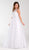 Poly USA - 7490 Embroidered Halter Tulle A-line Gown Wedding Dresses