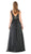 Poly USA - 8012 Embellished Lace Deep V-Neck Chiffon A-Line Dress Special Occasion Dress