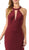 Poly USA - 8296 High Halter Strappy Trumpet Gown Special Occasion Dress