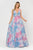 Poly USA 8346 - Two-Toned Glitter A-Line Prom Dress Prom Dresses XS / Blue/Pink