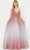 Poly USA 8350 - Sheer Beaded Ombre A-Line Prom Dress Prom Dresses