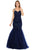Poly USA - 8352 Embellished Sweetheart Trumpet Gown Prom Dresses XS / Navy