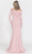 Poly USA 8378 - Off-The-Shoulder Long Sleeve Fitted Gown Mother of the Bride Dresess