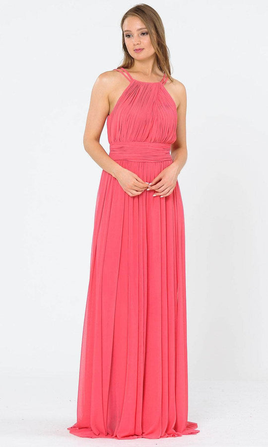 Poly USA 8396W - High Halter Neckline Long Gown