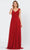 Poly USA 8398W - Sleeveless Low Cut V-neck Evening Gown Bridesmaid Dresses