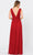 Poly USA 8408 - V-Neck And V-Back Ruched Formal Dress Bridesmaid Dresses