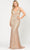 Poly USA 8424 - Glitter Mesh Sheath Prom Dress Prom Dresses